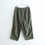ソウルベリー soulberry *僕と私の、まいにちクロップドパンツ*4カーキグリーン綿麻タイプライターUNISEX(2-2408-104)【11I42】