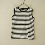  Le Minor ×velite прохладный eseko хлеб Le minor×Veritecoeur et ses COPAINS * окантовка майка *1 хлопок белый × чёрный (2-2409-394)[22J42]