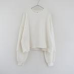ショッピングロンハーマン ロンハーマン RHC Ron Herman *ネップスウェット×サーマルコラボプルオーバー*XSオフホワイト長袖コットン(2-2505-424)【61F52】