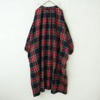 ショッピングリネン 【定価2.6万】イチ アンティークス ICHI Antiquite’s *タータンチェックリネンウールスモックワンピース*(2-2508-302)【31I52】
