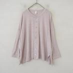 ショッピングprit プリット prit *リネン天竺カットソードロップショルダーカーディガン*麻スラブニットオーバーサイズ羽織り(2-2510-314)【91K52】