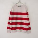 【未使用/2024/定価3.1万】アーメン ARMEN *GEELNONG LAMBSWOOL STRIPE C/N SADOLE SHOULDER P/O*3(2-2512-369)【61A62】