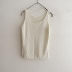 evamevaevam eva *linen безрукавка вязаный * лен бежевый тянуть over майка тонкий (25-2504-360)[61E52]