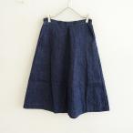  следы lie Dan язык Atelier d*antan *hemp Denim юбка-брюки брюки *0 индиго Ran franc седан язык (25-2507-140)[40H52]