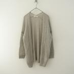 ショッピングエヴァ 【2024/定価2.7万】エヴァムエヴァ evam eva *モヘアシルクニット羽織カーディガン*Mライトグレー上着薄手(25-2510-120)【20K52】