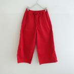 【未使用】アーメン ARMEN *コットンパンツ*1綿薄手イージーワイドリボントラウザーズストレートレッド(27-2305-174)【41F32】