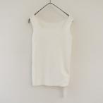 emiemmi * бак вязаный *F безрукавка тянуть over квадратное шея ребра tops тугой "теплый" белый (27-2409-27)[60J42]