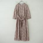 くすくす cous cous *リバティプリントワンピース オペレッタ*コットン総柄ドレス井 可奈子　ハンドメイド(27-2509-113)【12J52】