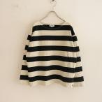 ショッピングARMEN アーメン ARMEN *コットン太ボーダーボートネックカットソー*1長袖ロングスリーブTシャツ(33-2406-519)【31G42】