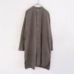 ショッピングARMEN アーメン ARMEN *コットンスタンドカラーシャツワンピース*3長袖ロングスリーブ(33-2411-437)【12L42】