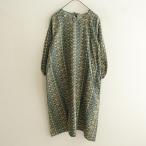 ショッピングAライン ミナペルホネン mina perhonen *pesce コットンシルクプリントAラインドレスワンピース*36総柄(33-2508-506)【32I52】