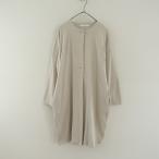 ショッピングエヴァ 【定価2.7万】エヴァムエヴァ evam eva *スウェットローブ*Mライトグレージュ無地カーディガン羽織(33-2512-193)【50A62】