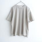 ショッピングエヴァ 【美品/2025/SS/定価2.0万】エヴァムエヴァ evam eva *コットンハーフスリーブプルオーバー*Mグレージュ(33-2512-93)【30A62】