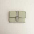 ショッピングロエベ ロエベ LOEWE *トライフォールドウォレット財布*ライトグリーンレザー革(ac30-2510-150)【30L52】