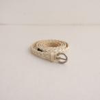  Anne Glo ANGLO * сетка кожаный ремень * "теплый" белый кожа аксессуары (ac30-2511-31)[03K52]