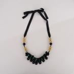ショッピングマルニ マルニ MARNI *ネックレス*ブラックグリーンゴールドビーズアクセサリー(ac30-2512-162)【71A62】