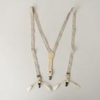 a-tsu&amp; наука ARTS&amp;SCIENCE * подтяжки * кожа × резина слоновая кость серия 1225(ac7-2512-165)[72A62]