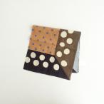 [ не использовался ]45R four ti пять a-ru*kati. блок принт бандана * полька-дот точка оттенок коричневого 45rpm(ac84-2406-78)[61G42]