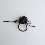 [ прекрасный товар ] M Hsu ruM.soeur *flower резинка для волос * чёрный черный цветок Brown лента аксессуары букетик (ac85-2506-50)[80G52]