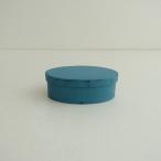 [ прекрасный товар ]. глициния ..*OVAL BOX #1* бледно-голубой бирюзовый голубой шейкер box из дерева коробка место хранения интерьер (ac85-2508-31)[60I52]