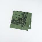  Margaret Howell MARGARET HOWELL * бандана * зеленый хаки шарф мелкие вещи linen лен (ac88-2406-87)[12G42]