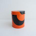 a-likaaarikka *tin жестяная банка * orange черный бардачок Vintage (ac88-2407-117)[52H42]a