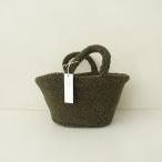 ショッピングモロッコ ファティマモロッコ Fatima Morocco *ボアバスケット*かばんトート手提げカゴバッグカーキ1225(ba10-2512-125)【31A62】