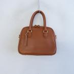 [ прекрасный товар /3.3 десять тысяч ] Factory eFactelier by A-Look* кожа Mini сумка "Boston bag" * Brown 2way(ba11-2507-106)[71H52]