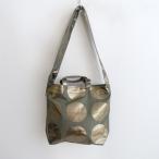 ショッピング水玉 【定価1.6万】ラス Lath *8号帆布ラージドットショルダーバッグ*水玉カーキゴールド2WAYかばん(ba11-2510-101)【02K52】