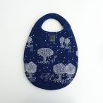 Yahoo! Yahoo!ショッピング(ヤフー ショッピング)2021-22AW【未使用品】ミナペルホネン mina perhonen *mori no hoshi エッグバッグ*ウール混ネイビー刺繍手提げかばん鞄1121【03K12】