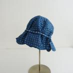 [ Kids / обычная цена 1.4 десять тысяч ] mina perhonen mina perhonen *hole шляпа * синий blue полька-дот шляпа навес (ha84-2406-40)[70G42]