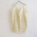 [ прекрасный товар / обычная цена 4.2 десять тысяч ]towava-zTOWAVASE *Anne цветочный узор топ *F свет желтый (j33-2406-163)[70G42]