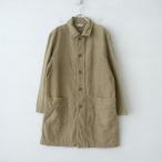 アーメン ARMEN *起毛コットンステンカラーコート*2シングルジャケット綿ベージュアウター0922(jk1-2209-261)【62I22】