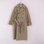 //【定価6.3万】アーメン ARMEN *ダブルブレストトレンチコート*3コットン綿ベージュアウタージャケット(jk1-2401-181)【13A42】