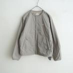 ダントン DANTON *インサレーションカラーレスジャケット*Sライトアウター中綿グレーブルゾンノーカラー(jk1-2512-362)【52A62】