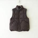 アーメン ARMEN *リバーシブルダウンベスト*羽織チェック×コーデュロイ1122(jk10-2211-4)【71K22】
