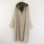 ショッピング麻 【定価5.3万】パドカレ pas de calais *3WAYアイリッシュリネンコート*34フードカラーライナー付きワイド麻(jk2-2507-403)【41H52】