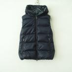 ショッピングデュベティカ デュベティカ DUVETICA *FEBEDUEウールフーデッドダウンベスト*40ネイビージップアップ微起毛フード付き(jk2-2509-463)【82J52】
