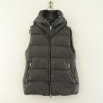 【定価8.8万】デュベティカ DUVETICA *FEBEDUEウールフーディダウンベスト*40ダークグレー杢フルジップジレ(jk2-2511-403)【51L52】