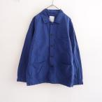 アーメン ARMEN *Linen Cotton Overdye Authentic Work Jacket*1ブルーライトジャケットポケット羽織UNISEX(jk2-2511-92)【72K52】