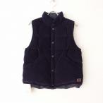 【美品】アーメン ARMEN *リバーシブルダウンベスト*0/XS綿×ナイロン中綿羽毛2WAYノースリーブ羽織アウター上着1021【30K12】