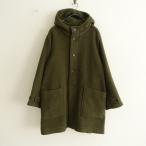 ショッピングARMEN 【定価3.6万】アーメン ARMEN *フーデットコート*1毛ウール混カーキフード付き羽織アウター上着(jk25-2411-109)【20L42】