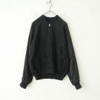 【定価3.4万】エーピーストゥディオ AP STUDIO SCENTOF *サテンブルゾン リバーシブル*黒ジップアップ上着(jk25-2507-227)【70H52】