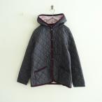 ラベンハム LAVENHAM *フード付キルティングジャケット*38/50中綿パープル紫コート羽織アウター上着(jk25-2510-203)【40K52】