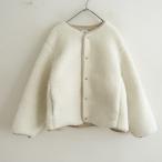 ショッピングフリース 【美品/2025AW/定価2.3万】オーシバル ORCIVAL DEPUIS 1939 *ボアフリースラウンドネックブルゾン*2白(jk25-2602-100)【80C62】