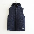 アーメン ARMEN *フード付きリバーシブルキルティングベスト*2ネイビー系中綿キルト0922(jk33-2209-322)【40J22】