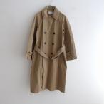 アーメン ARMEN *コットンツイルトレンチコート*ベージュ無地ロング1022(jk33-2210-41)【02J22】