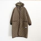 ショッピングARMEN //アーメン ARMEN *キルティングフーディロングコート*2ダークブラウン系キルトフード(jk33-2310-714)【90K32】
