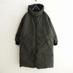 //美品/2023/AW/定価10.5万/アーメン ARMEN *コットンリバーシブルダウンスナップフロントフーデッドコート*2(jk33-2402-1)【52B42】