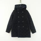  Lavenham LAVENHAM * шерсть Blend стеганое полотно f-ti пальто *34/46 темно-синий стеганый кашемир .(jk33-2509-124)[60J52]